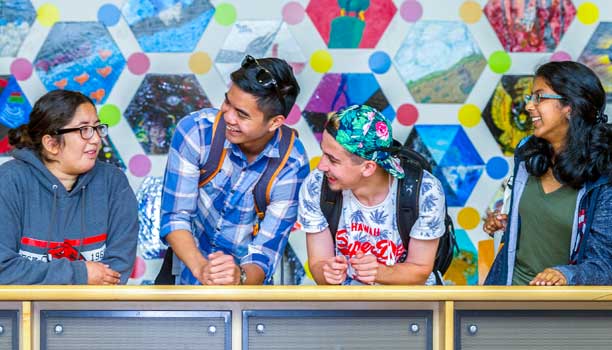 Students in the cafeteria