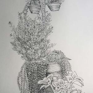 Danni Hulen - Plants (Ink)