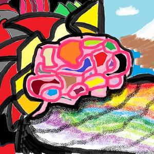 Austin Francis - My Brain When I Can't Sleep (Digital Art - Microsoft Paint)