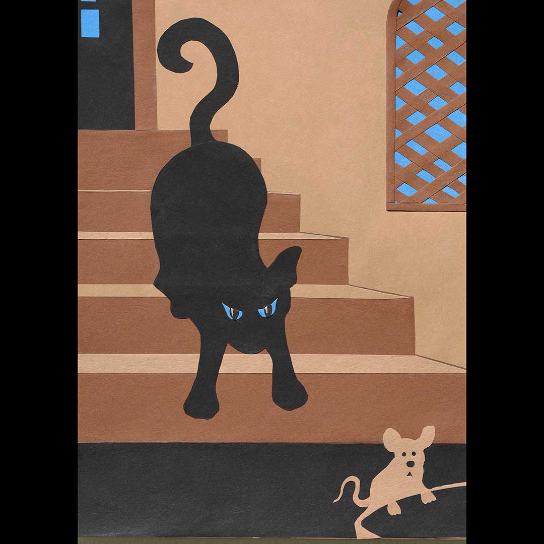 Jim Thompson, Collage, Cat And Mouse In Partnership