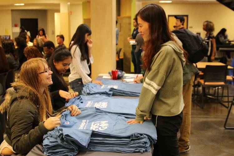 Free T-shirts for first-generation students