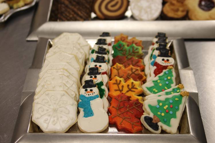 Holiday themed cookies
