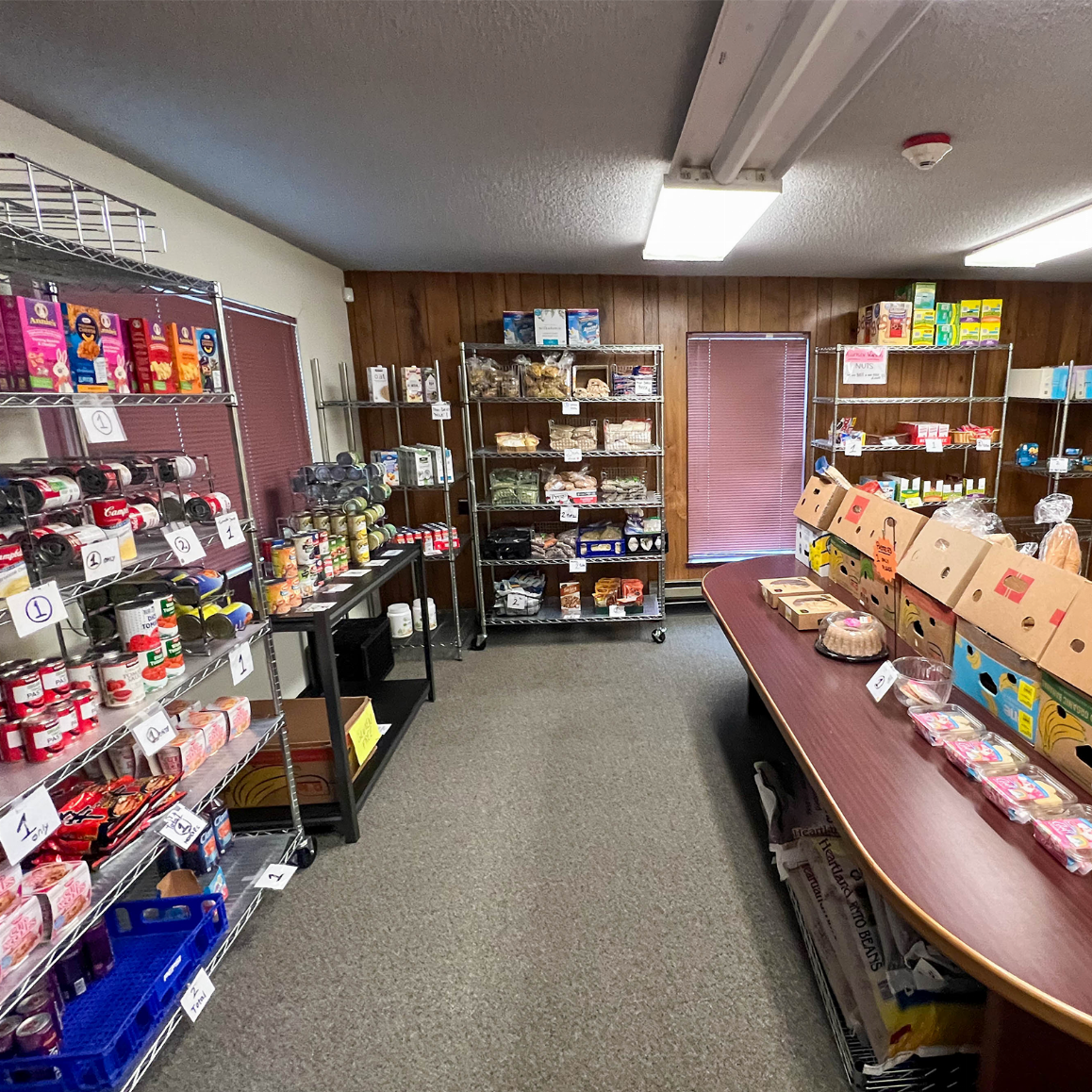 The food pantry located in the Triton Student Resource Hub serves 50 to 70 Edmonds College students daily.