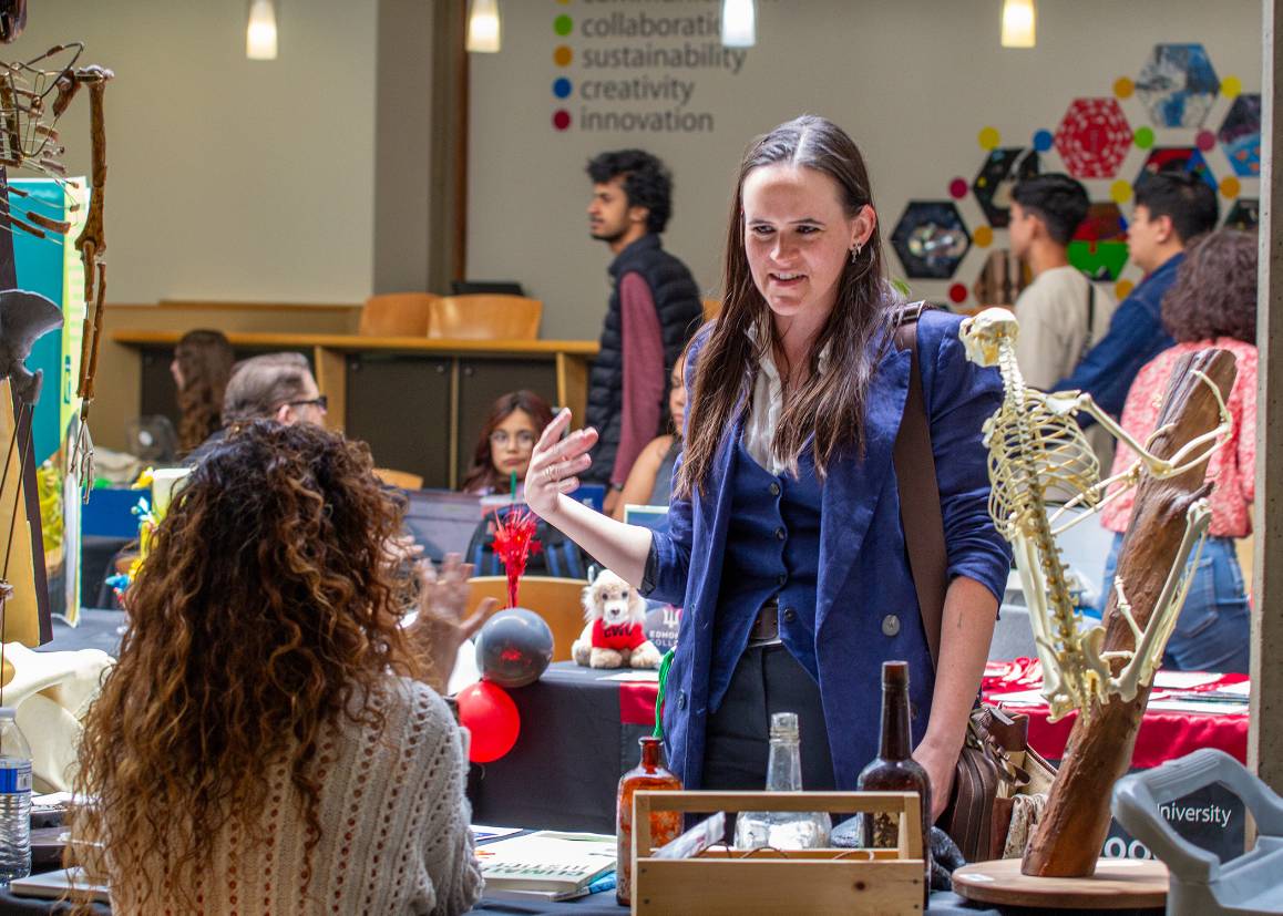 Triton Visit Day is not just intended for prospective students; curious community members are welcome to wander campus and learn about programs and other offerings at Edmonds College. (photo by Arutyun Sargsyan)