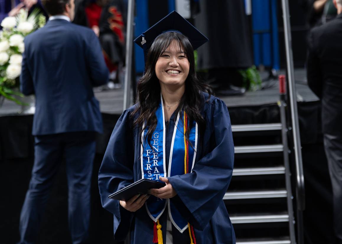 Edmonds College&rsquo;s 59th commencement was held at Angel of the Winds Arena in Everett. (Photo by Vincent Vanahee / Edmonds College)