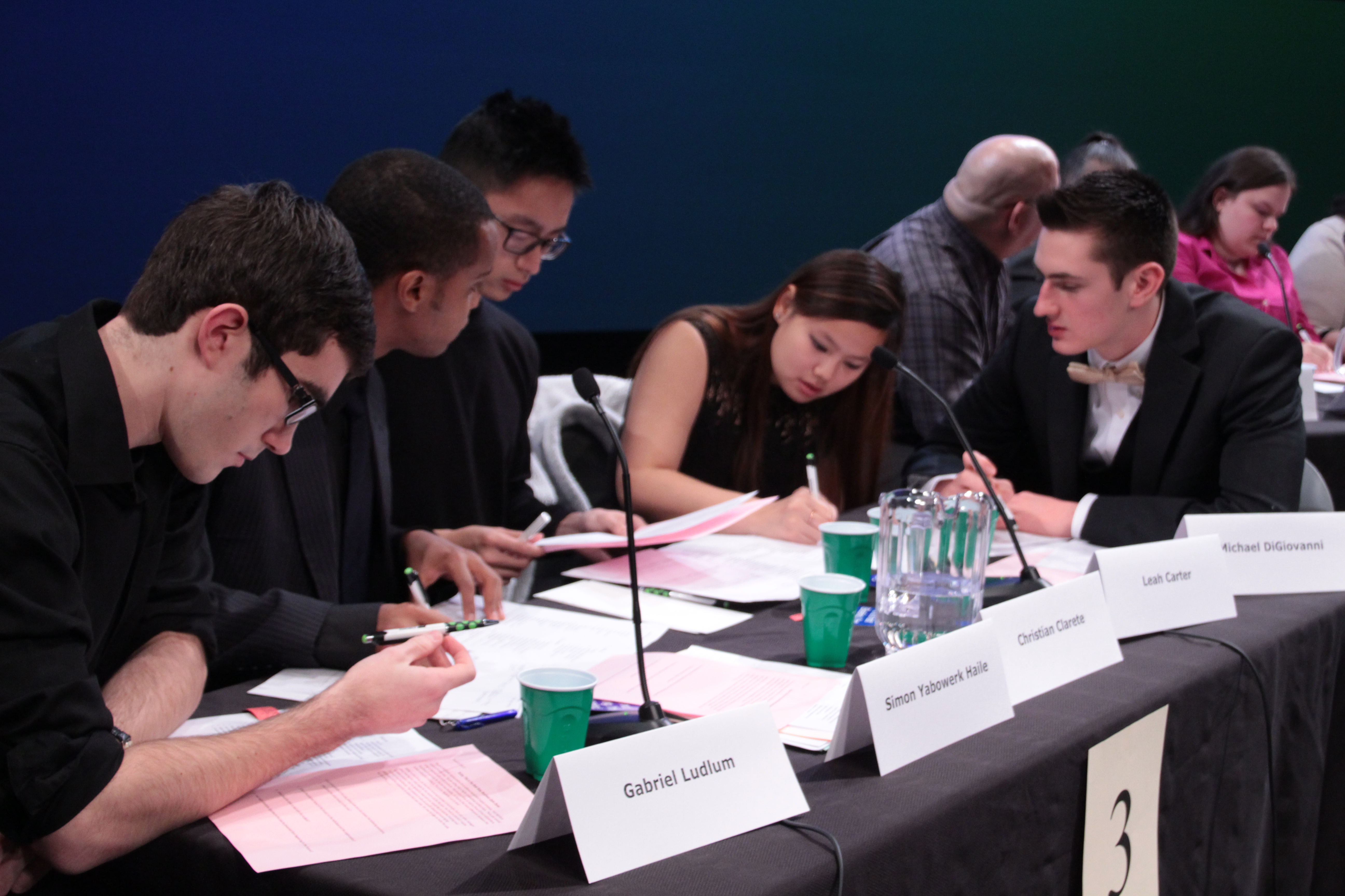 students compete in an Ethics Challenge