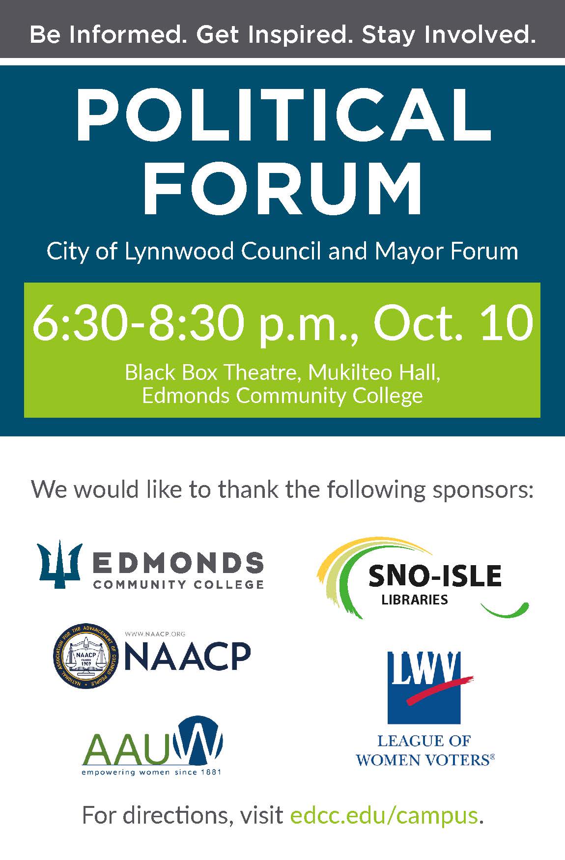 Political Forum flyer