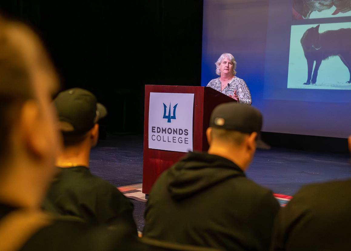 Susie Leavell, senior reentry administrator with the Washington State Department of Corrections, gave the keynote speech during Tuesday’s session of the Summer Institute. (Photo Courtesy: Arutyun Sargsyan)