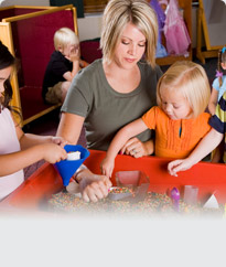  Teacher and kids playing