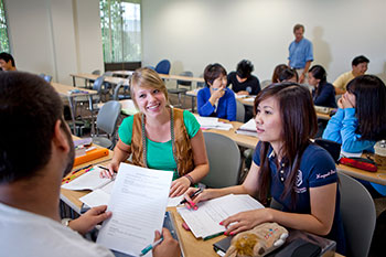 students in the classroom