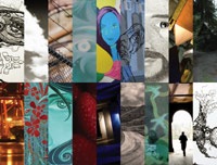 Between the Lines 2008 art collage