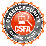CyberSecurity Forensic Analyst (CSFA) seal