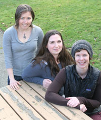 Edmonds CC Community Read Scholars: (left to right) Melissa Sokolowsky, Lacy Kinman, and Tonja Campbell