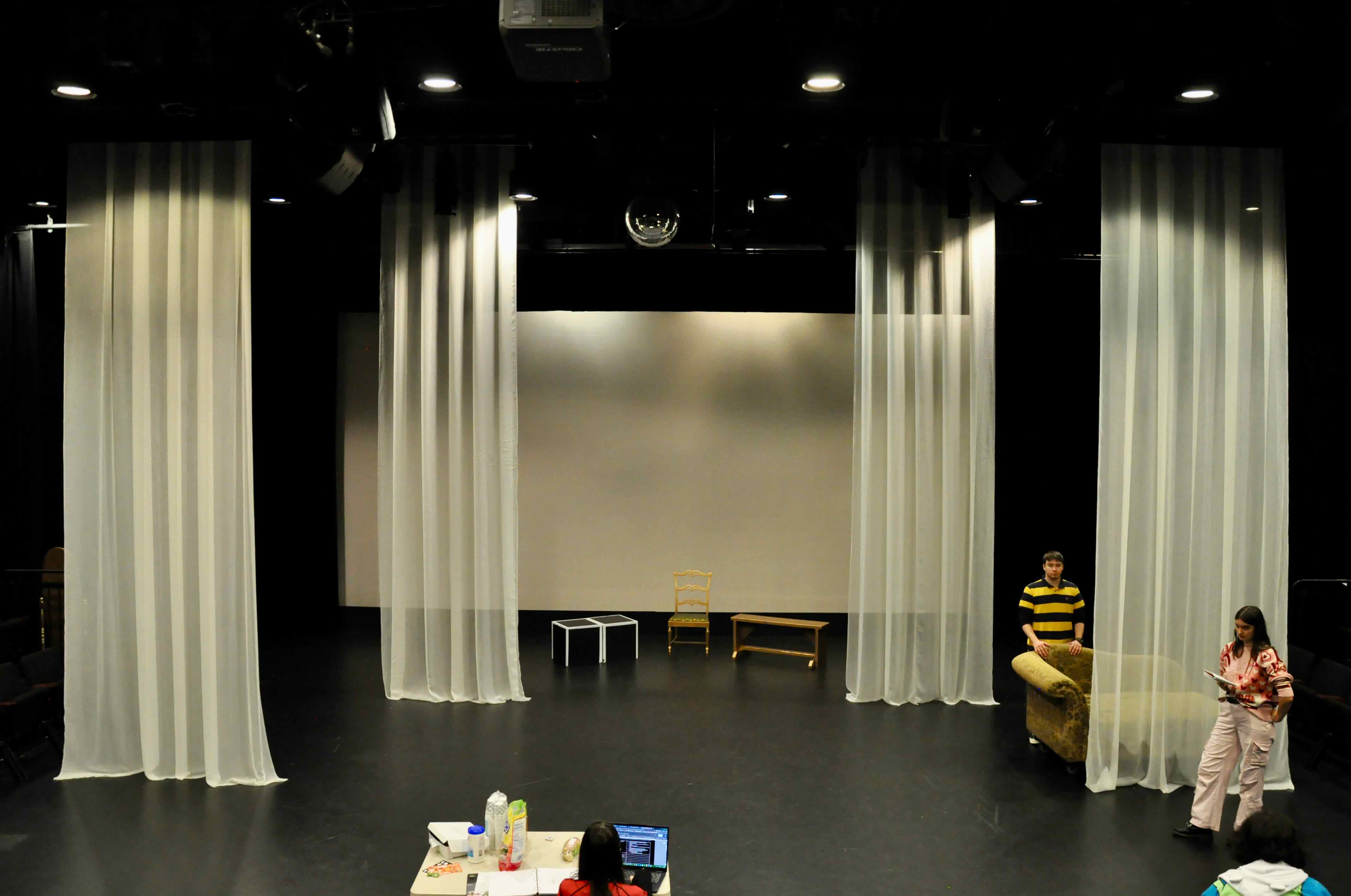 The Black Box Theatre seating and stage
