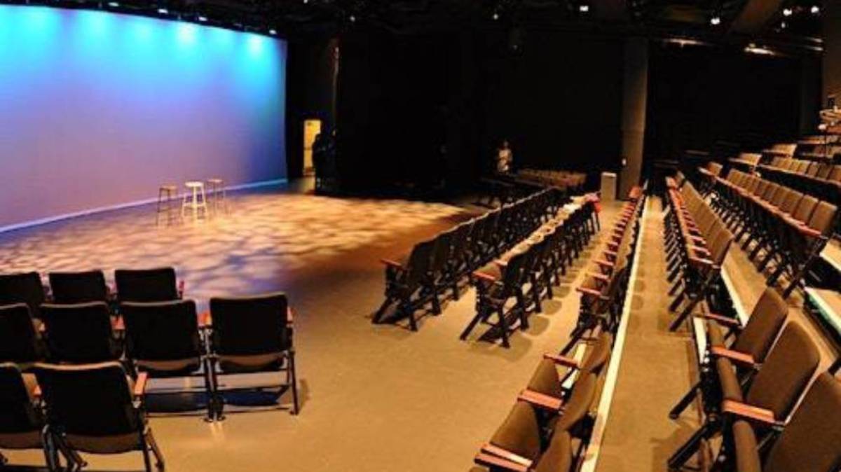 The Black Box Theatre seating and stage