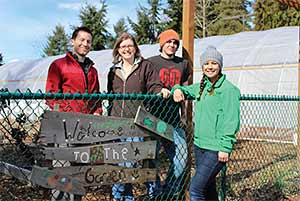 Students at the Campus Community Farm