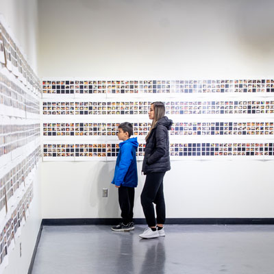 Students in the Art Gallery