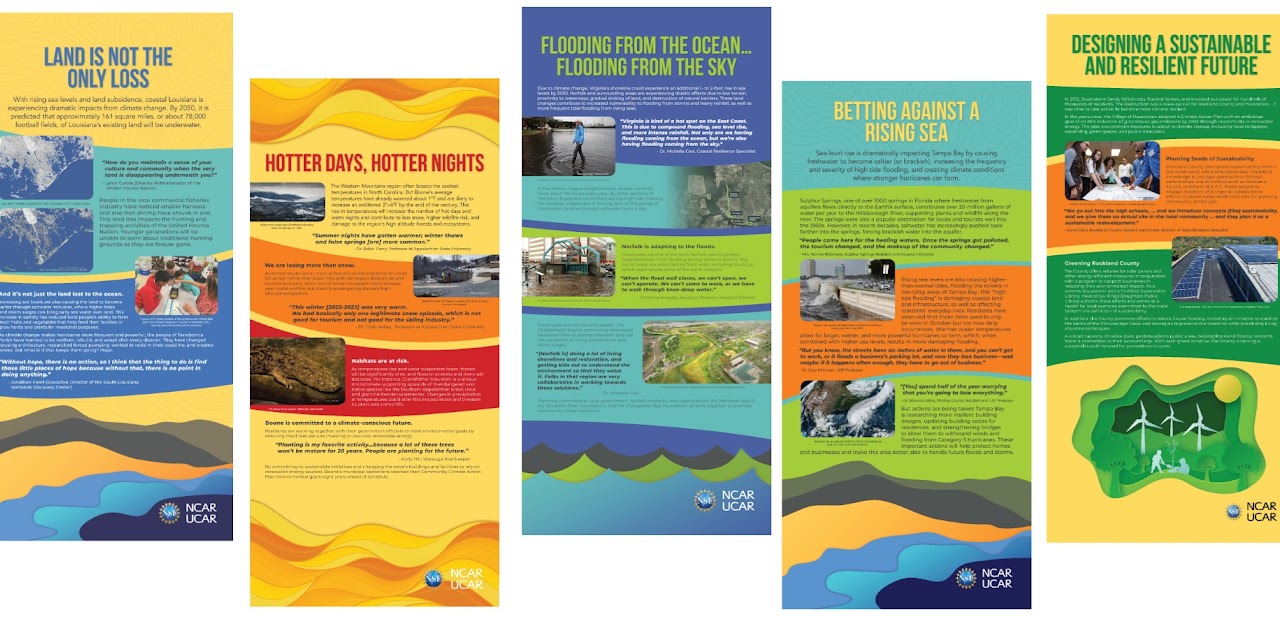 Resilient Earth exhibit posters