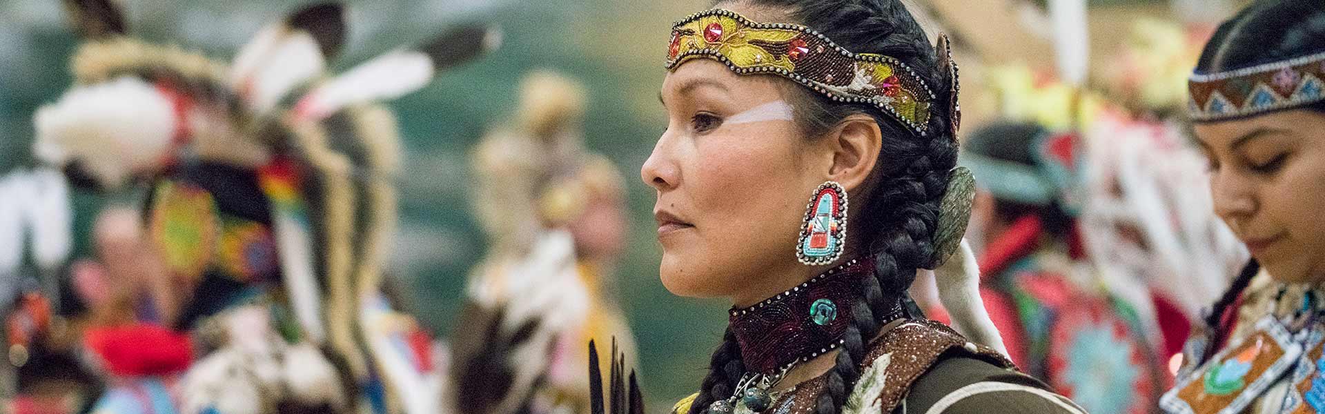 Powwow performers