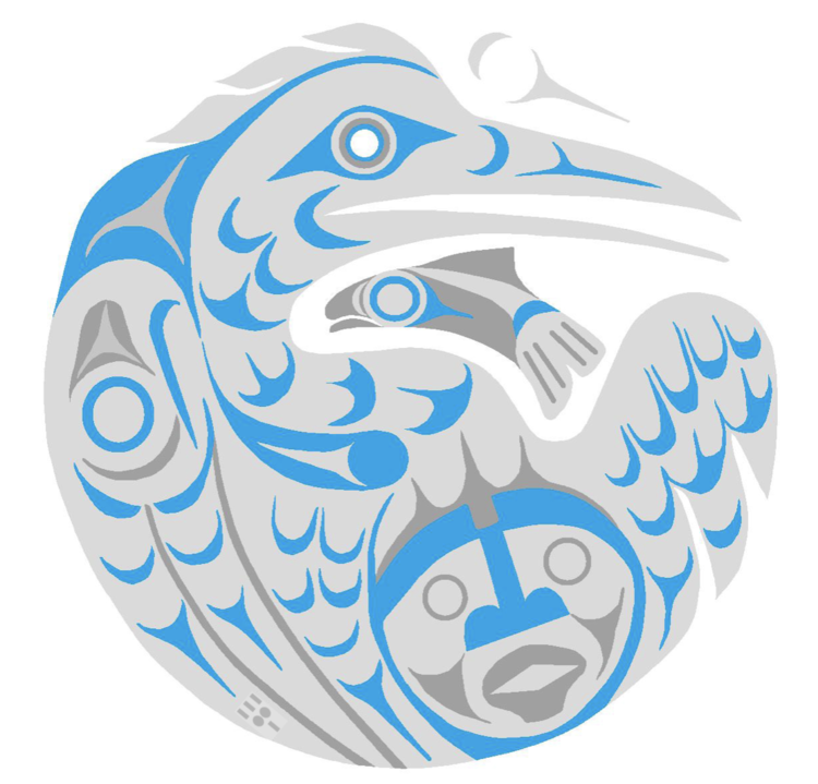 Blue Heron Canoe Family Logo
