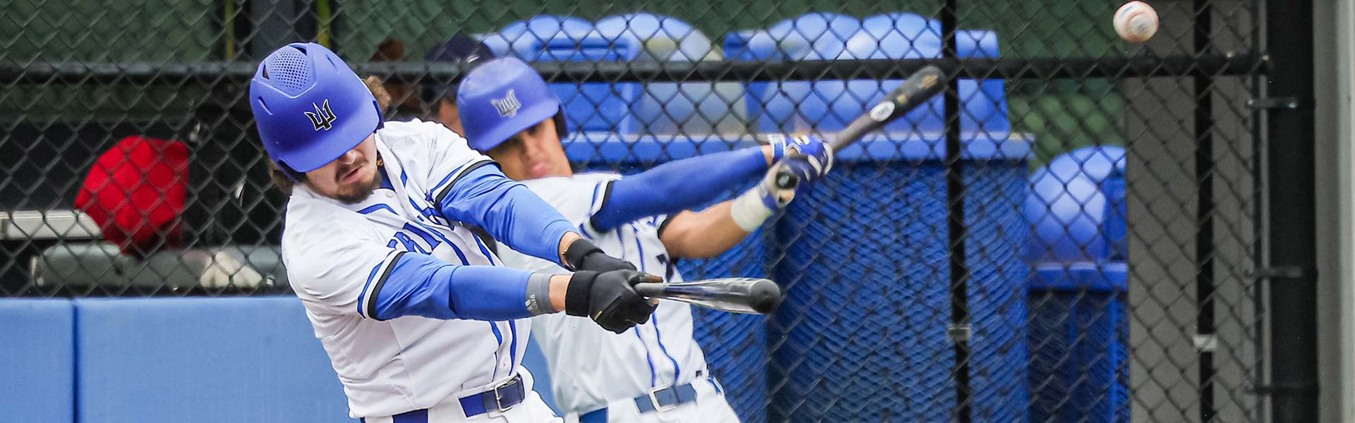 Baseball players at Triton Field