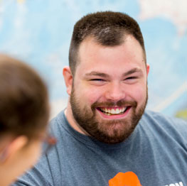 Man smiling