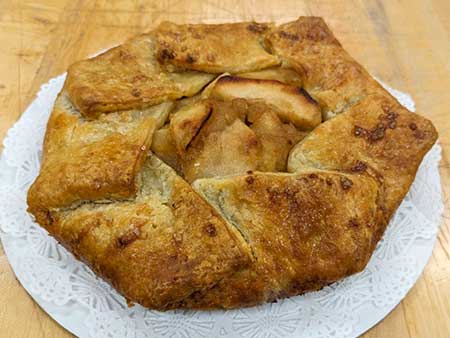 apple almond galette