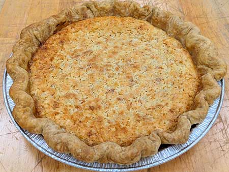 coconut buttermilk custard pie