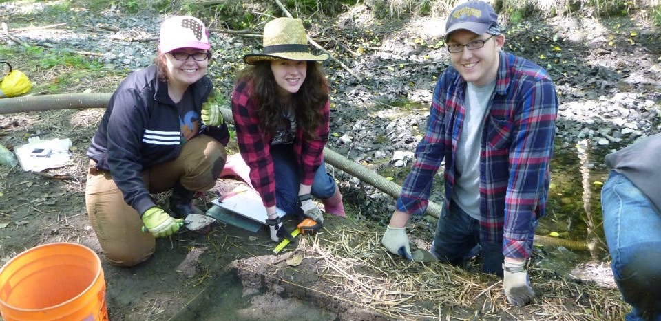 Anthropology students in the field