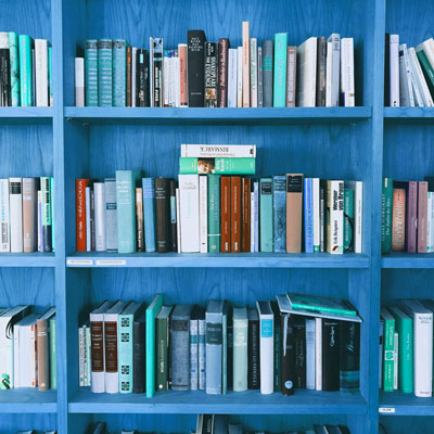 books on a shelf