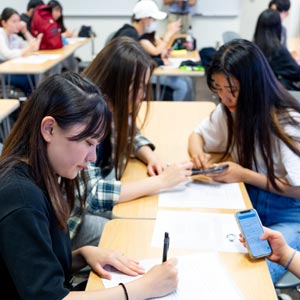 students in the classroom