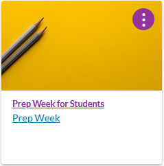 Prep week dashboard link