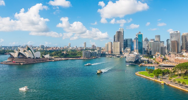 Aerial view of Sydney, Australia