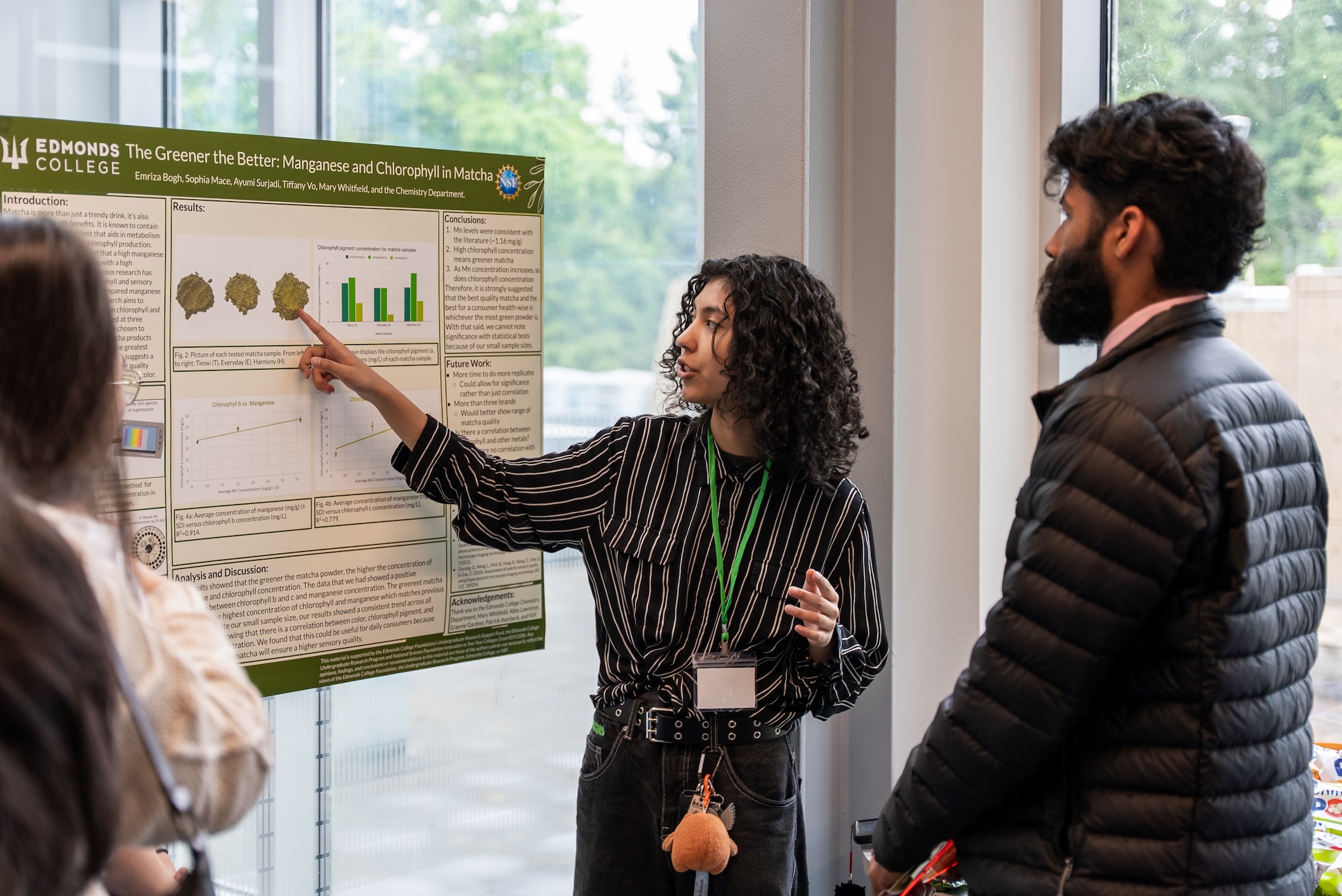 student presenting at symposium student presenting at symposium