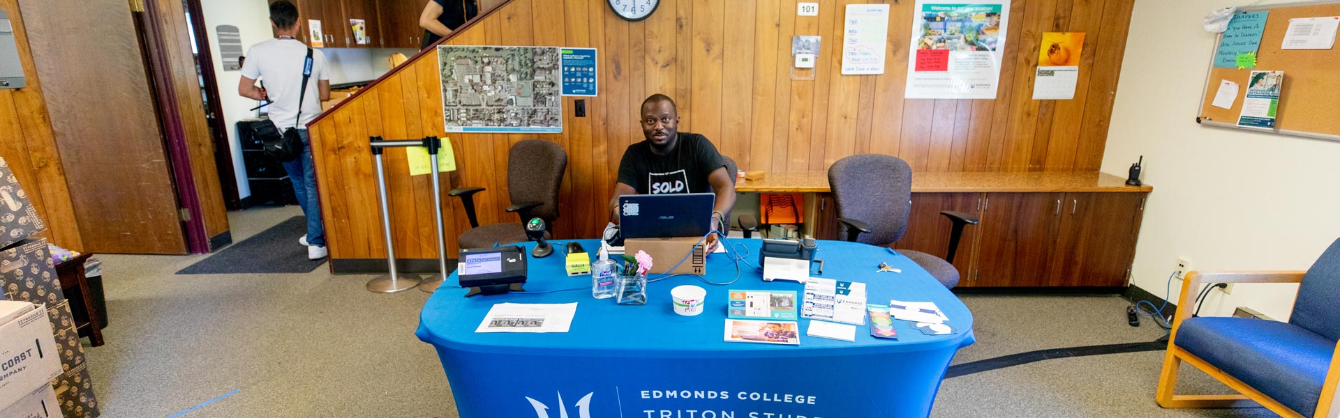 Student at the Triton Student Resource Hub